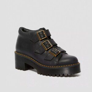 Dr. Martens Coppola Triple-Buckle Platform Boots Black, Women’s 6
